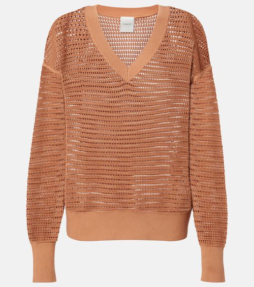 Gaia open-knit cotton sweater