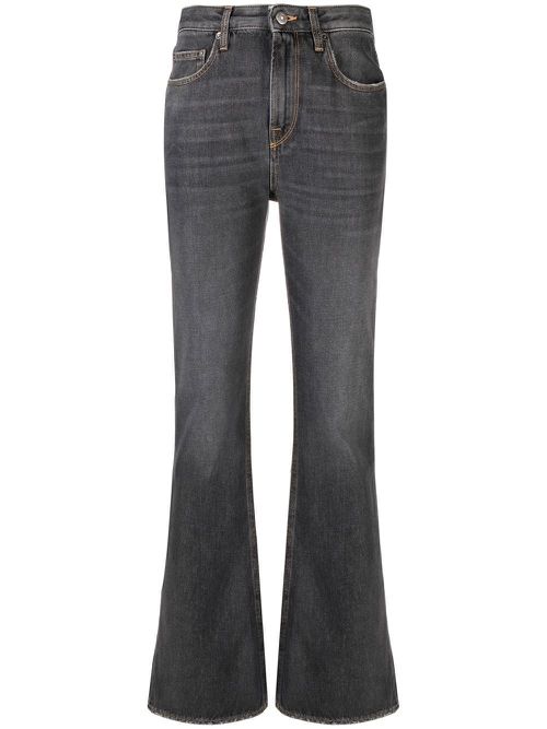 High-rise flared jeans - Black