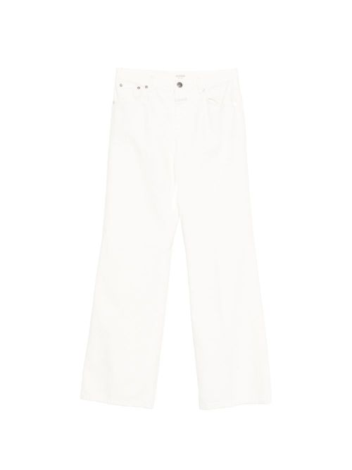 Straight-leg denim jeans