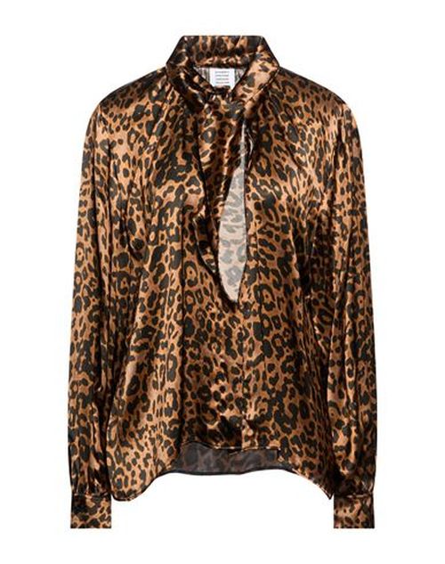 Woman Shirt Brown Size M Viscose