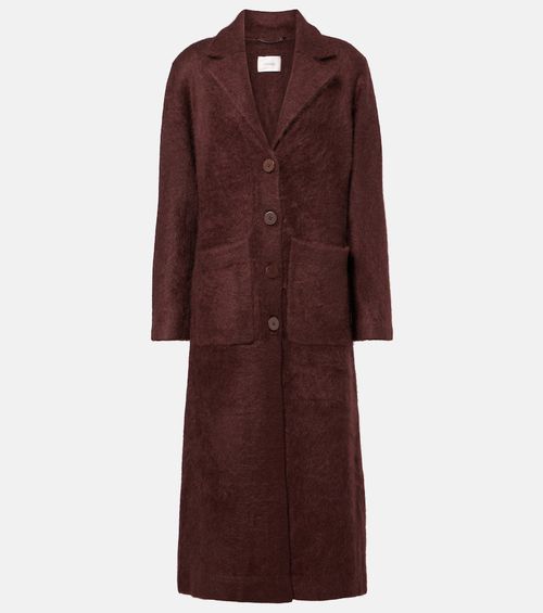 Fluffy Statement wool-blend coat