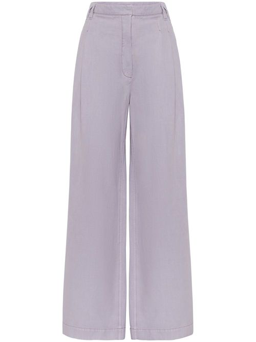 Wide Smart trousers - Purple