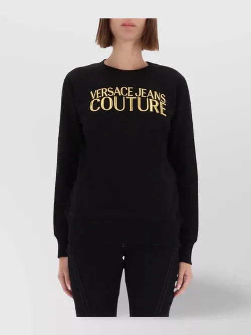 Versace Jeans Couture - long sleeve ribbed knit crew neck