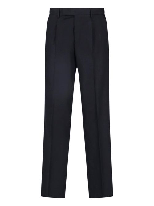 Tailored Pleated Wool Trousers