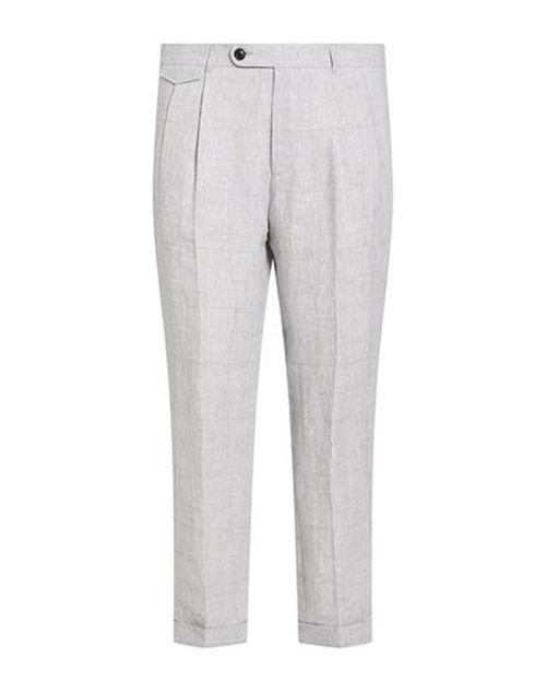 Man Pants Light grey Size 34 Linen