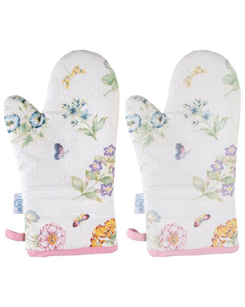 Set Of 2 Butterfly Meadow Oven Mitts