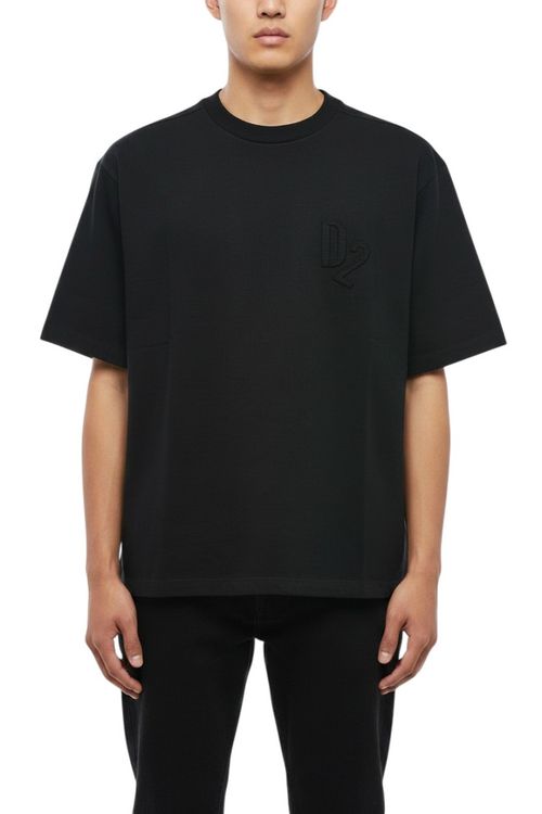 Black Logo Loose T-Shirt
