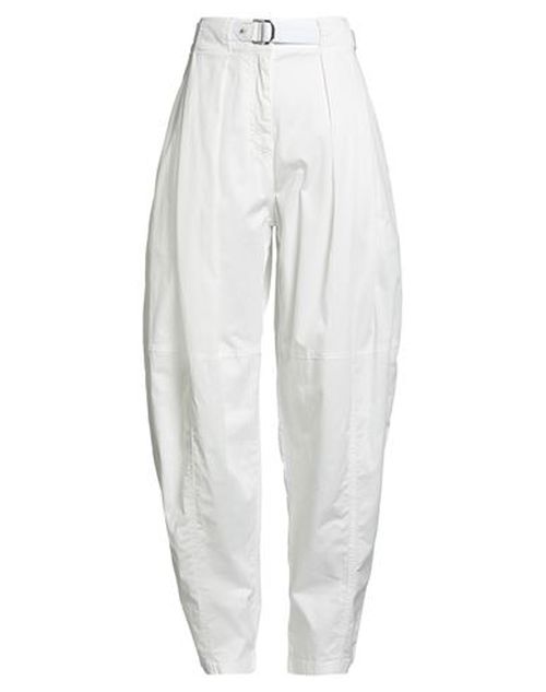 Woman Pants White Size 2 Cotton, Elastane