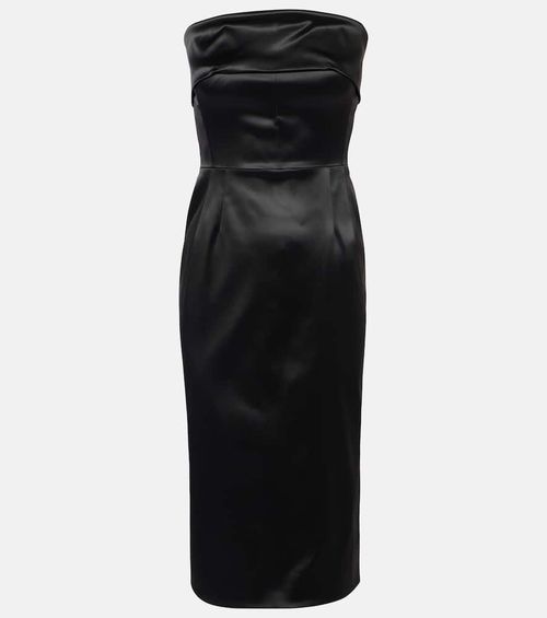 Satin bustier dress