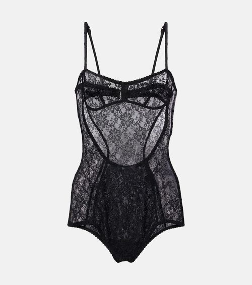 Floral lace bodysuit