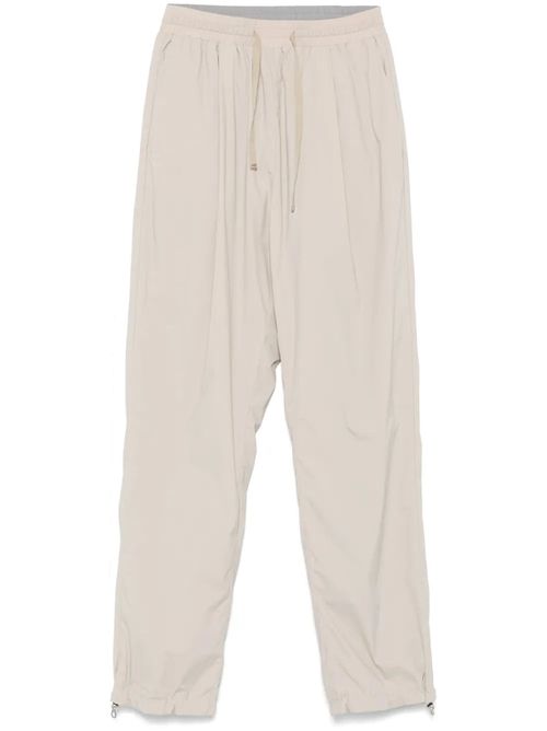 Tapered Trousers — Beige