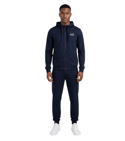 Blue Cotton Logo Tracksuit