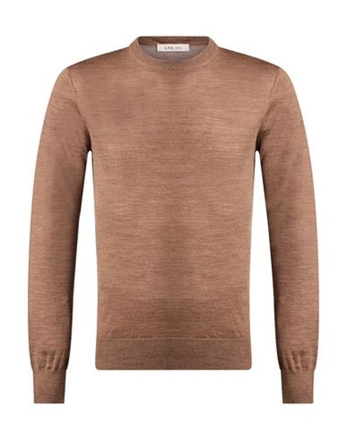 L. b.m. 1911 Man Sweater Camel Size 40 Virgin Wool