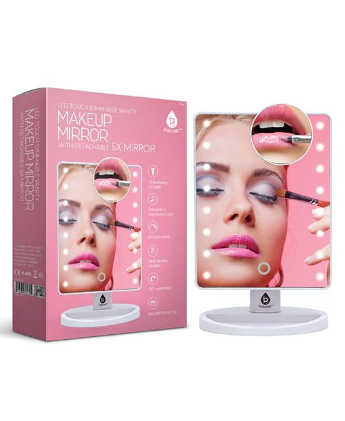 Led Lighted Vanity Makeup Mirror - White