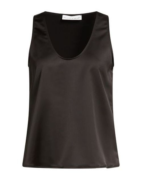 Woman Top Black Size 2 Polyester, Elastane