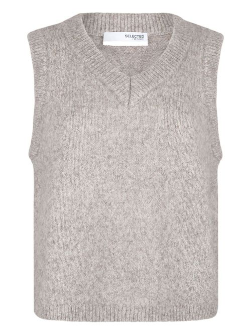 Selected Femme wool vest - Neutrals
