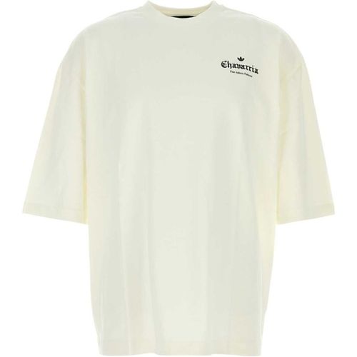 Adidas By Willy Chavarria Ivory Cotton Adidas By Willy Chavarria Oversize T Shirt