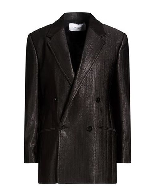 Woman Blazer Black Size 2 Wool, Polyester, Nylon
