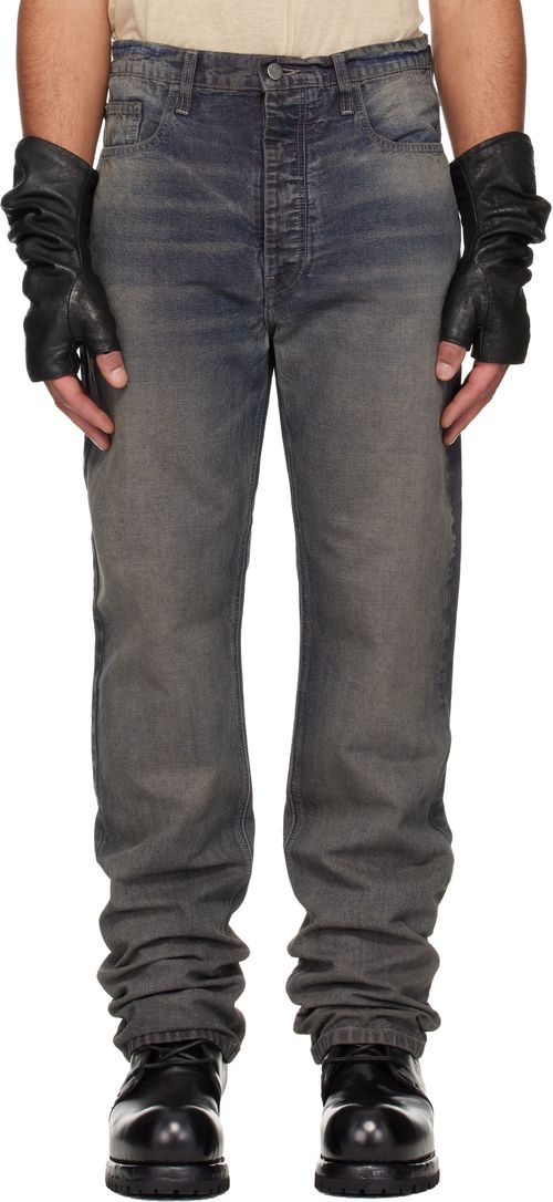 Navy Classic Straight Leg Jeans
