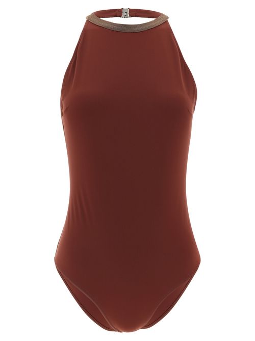 One-Piece Swimsuit — Red