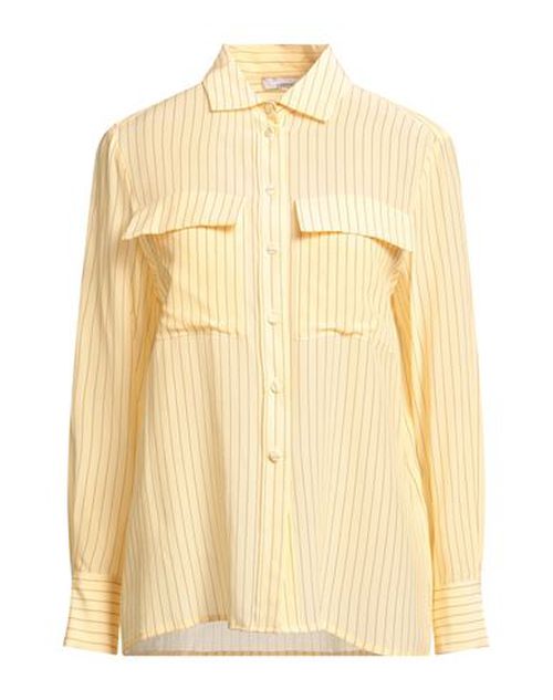Woman Shirt Yellow Size 4 Silk