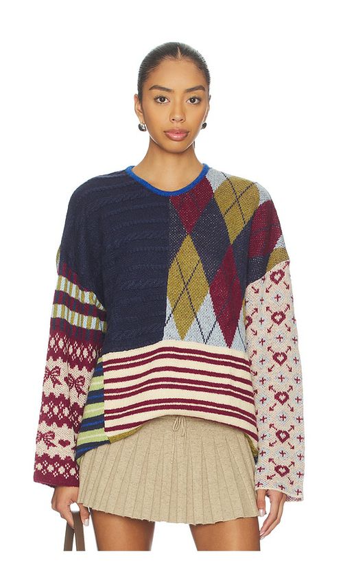 GUIZIO Zuri Sweater in Blue,Red. - L also in M, S, XL