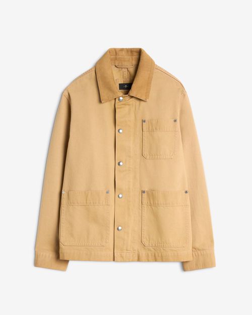 Utility Canvas Jacket in Winter Desert