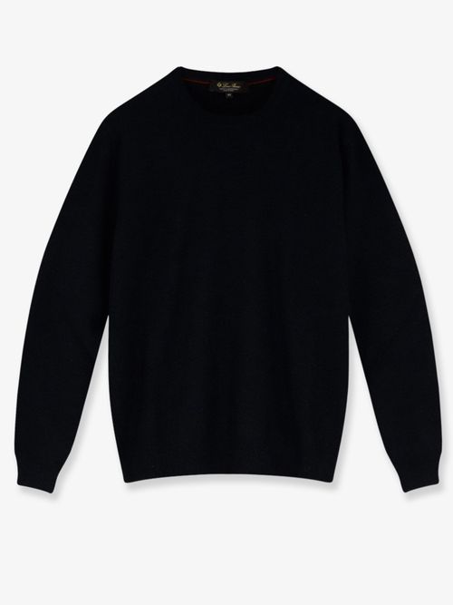 Cashmere Crew Neck Sweater — Black