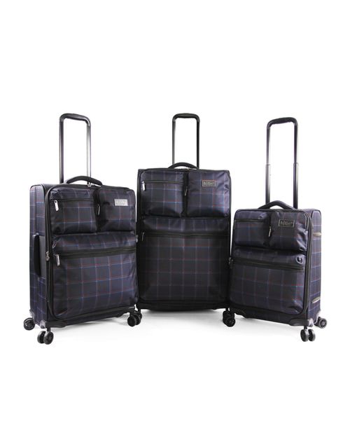 Norton 3-Pc. Softside Spinner Luggage Set - Navy Pld