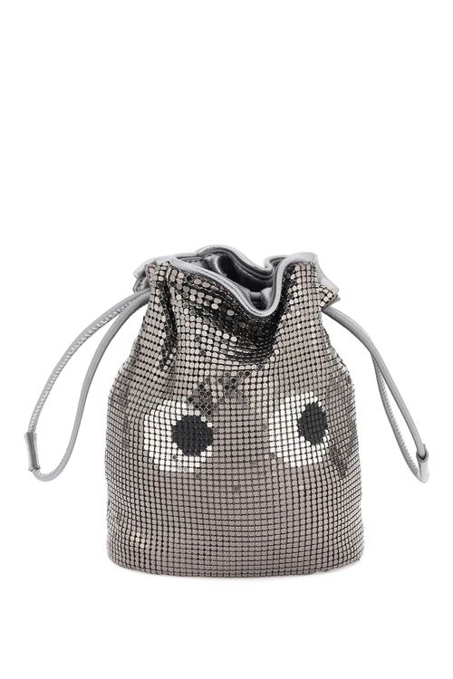 -Borsa Mini Eyes Mesh Drawstring Pouch-Donna
