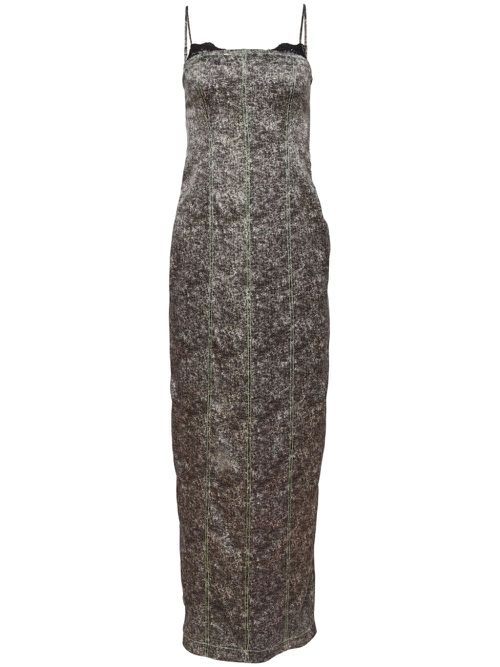 Acid wash dress - GREY ACID WASH