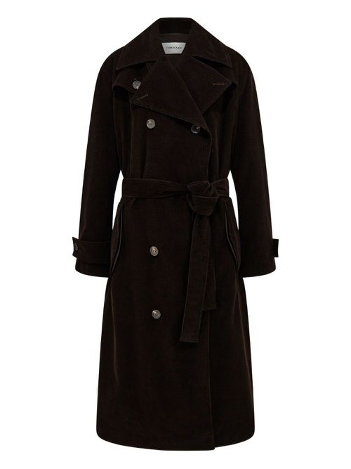 Corduroy trench - Brown