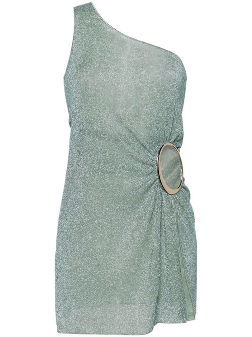 Lumière Maxi-O lurex minidress - Green