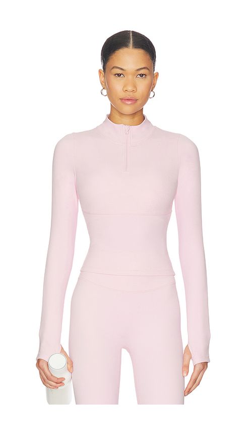 Astoria Half Zip Jacket in Blush. M. Also in S