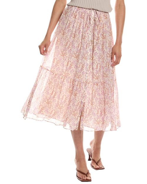 Soledad Silk-Blend Skirt
