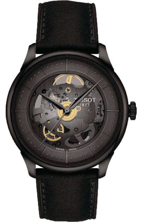 Chemin Des Tourelles Squelette Watch 39mm with Gunmetal Dial