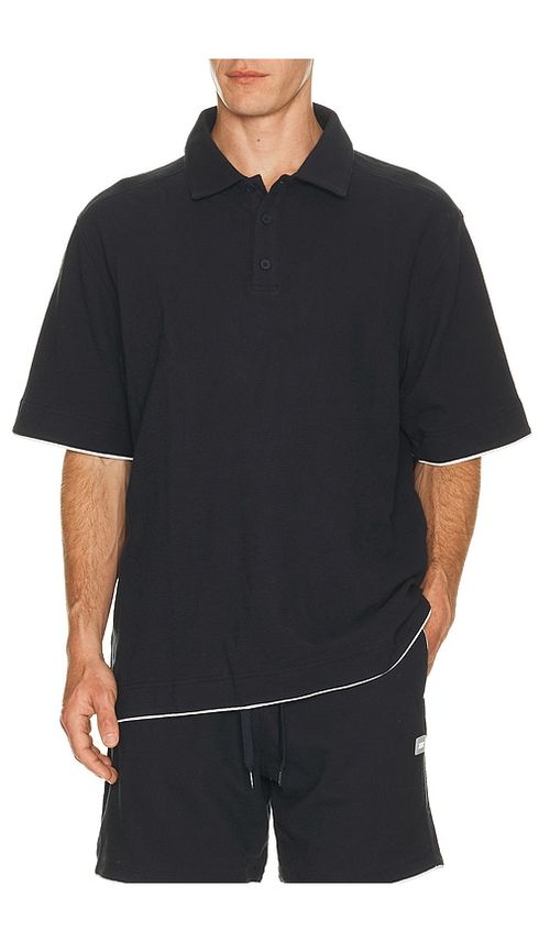 Rhone Seaside Terry Polo in Navy. M. Also in S, L, XL/1X, XXL/2X