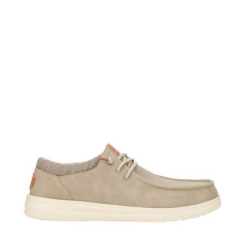 Mens HEYDUDE Paul Slip-On Casual Shoe - Taupe Grey