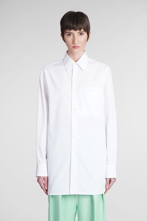 Shirt In White Cotton