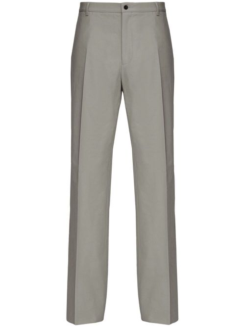 Straight-leg tailored trousers - Grey