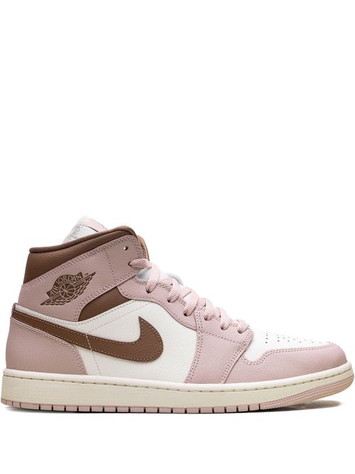 Jordan Jordan 1 Mid "Pink Oxford/Brown" sneakers