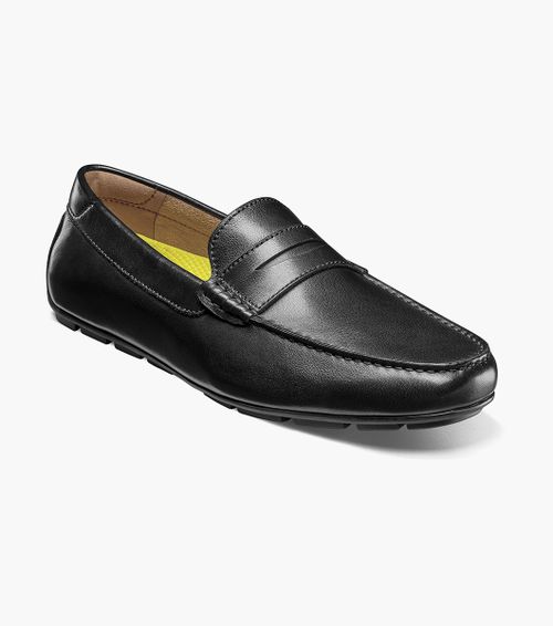 Florsheim Shoes Motor Smooth Moc Toe Penny Driver Black