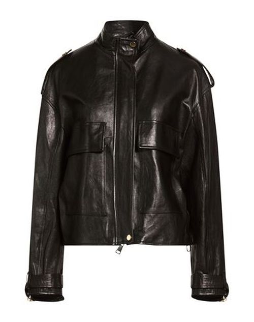 Woman Jacket Black Size L Leather