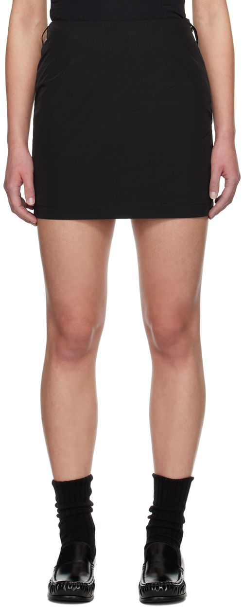 WYNN HAMLYN Black Sophia Miniskirt