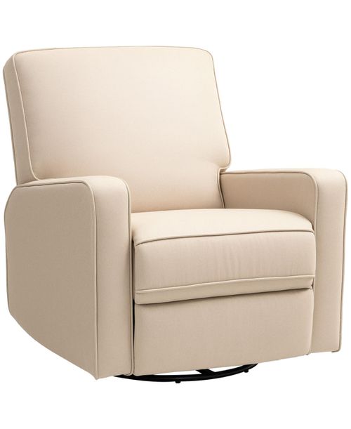 Manual Recliner Chair, Glider Rocking Chair for Living Room, - Beige