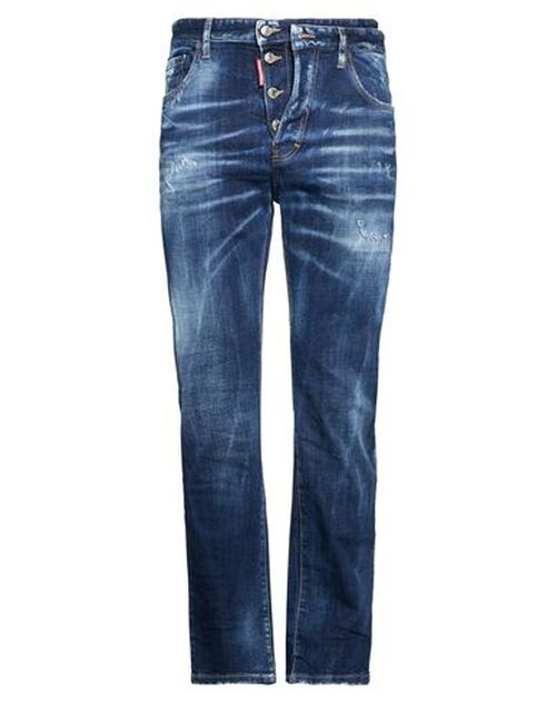 Man Jeans Blue Size 40 Cotton, Elastane