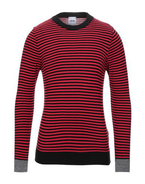 Man Sweater Red Size M Viscose, Wool, Nylon, Elastane