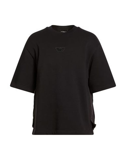 Man Sweatshirt Black Size S Cotton
