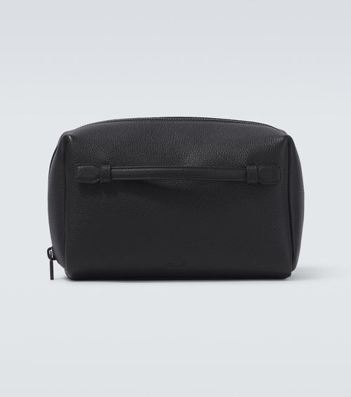 Extra Medium leather toiletry bag