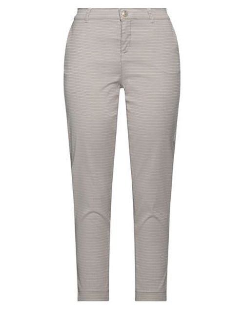 Woman Pants Taupe Size 6 Cotton, Polyester, Elastane